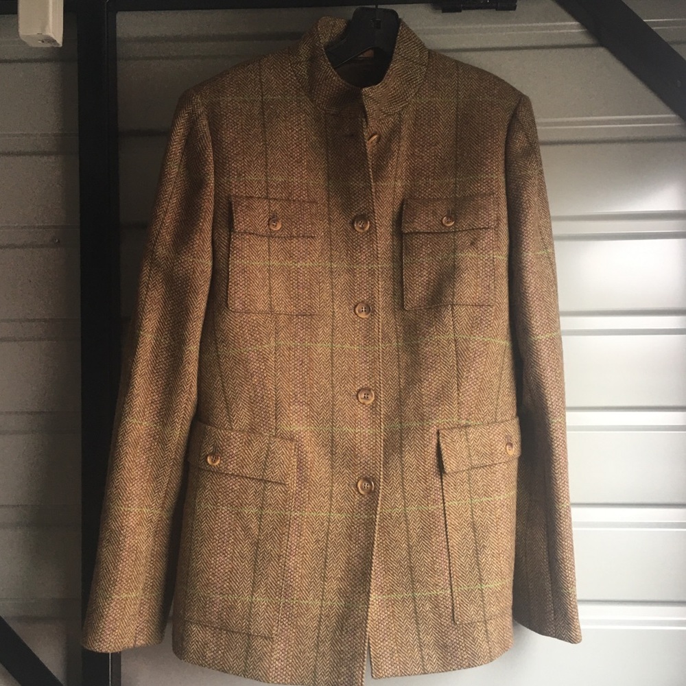 Brooks Brother Wool Tweed Hacking Jacket - Size 10